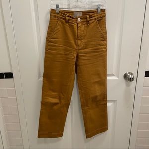 Everlane straight leg crop regular sz 2 (golden brown)